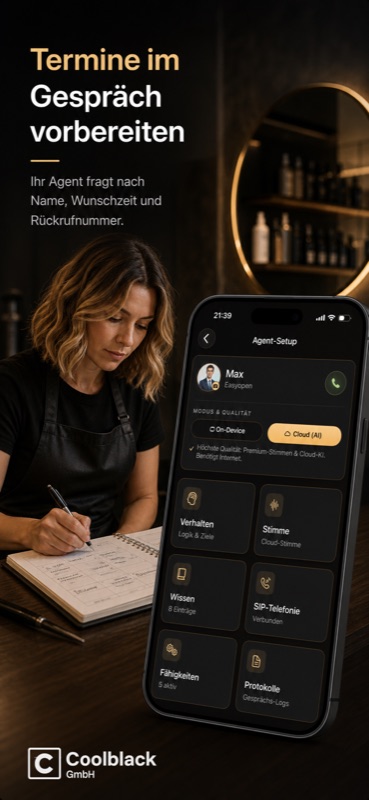 Coolblack Use-Case Friseursalon